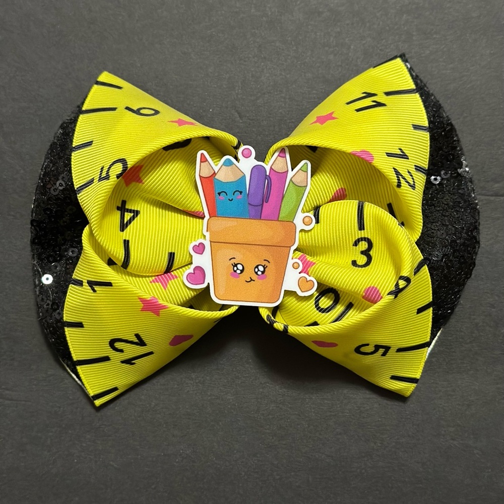 School Bow w/black sequence